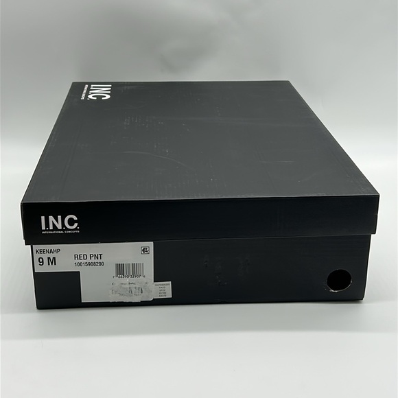 I.N.C. International Concepts Keenahp Red Patent Over-the-Knee Boots 9M Vegan - Picture 12 of 12